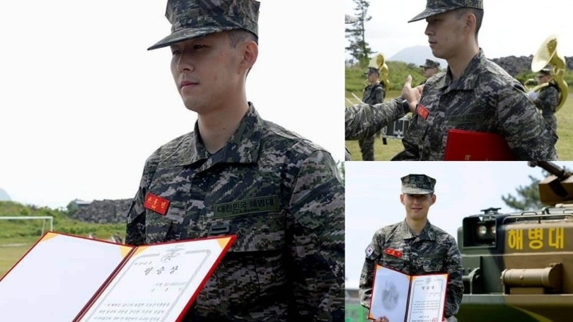 Son Heung-min, ecco il diploma dell'esercito della Corea del Sud