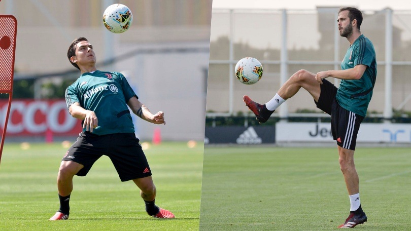 Juve, proseguono gli allenamenti individuali: ecco Dybala e Pjanic