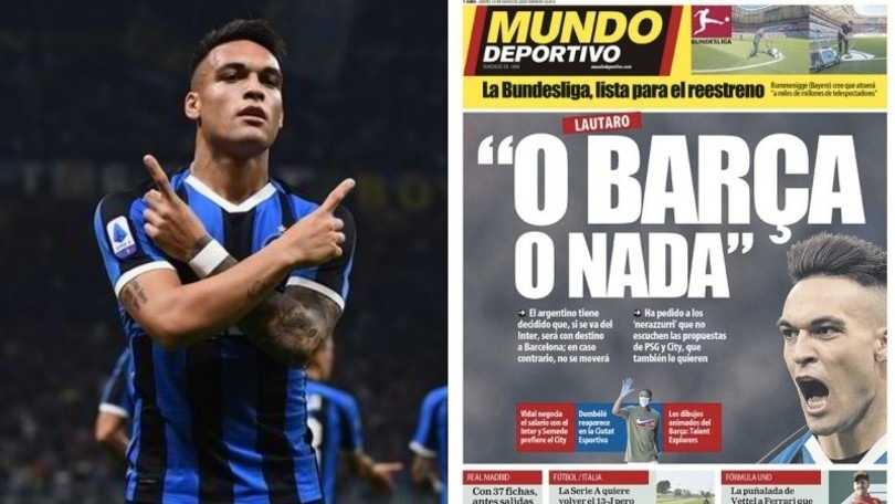 Mundo Deportivo: "Lautaro all'Inter: o Barcellona o niente"