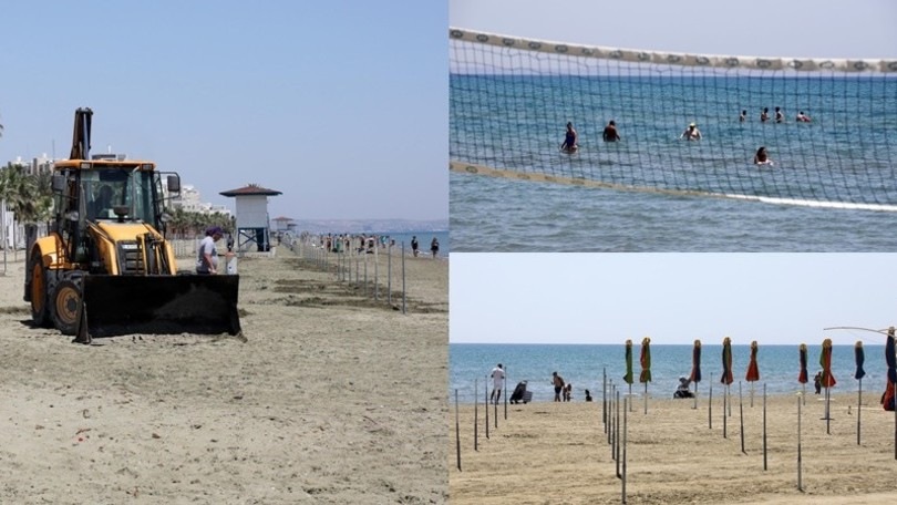Cipro, i lavori nelle spiagge non fermano i bagnanti