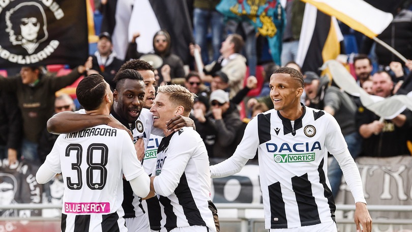 Udinese, test e tamponi su squadra e staff: tutti negativi