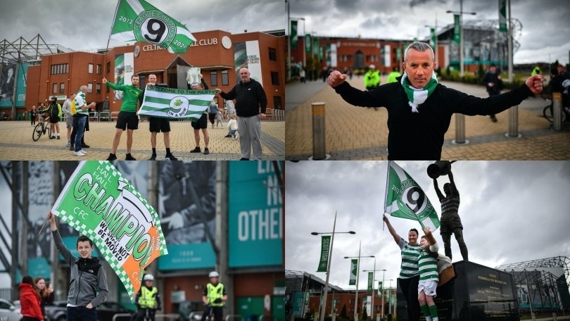 Celtic campione di Scozia, tifosi davanti allo stadio per festeggiare