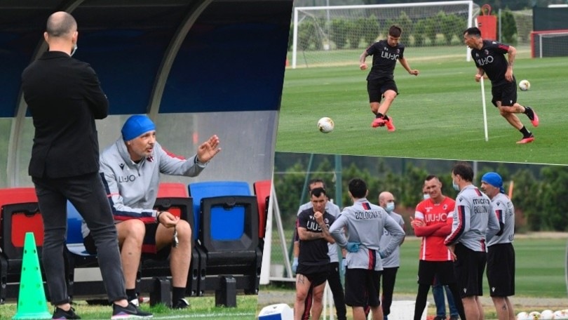Allenamenti Bologna, ecco il pallone. E Mihajlovic parla alla squadra