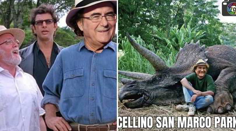 Al Bano e la gaffe sui dinosauri: i social si scatenano