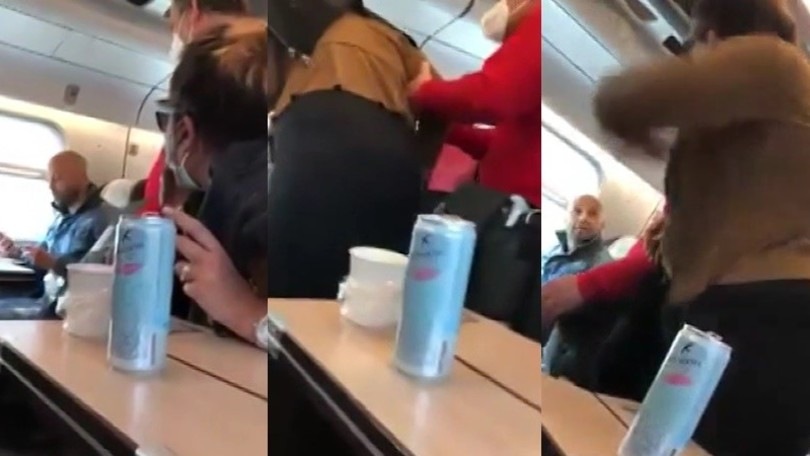 Coronavirus, clamorosa rissa in treno: "Ti devi mettere la mascherina!"