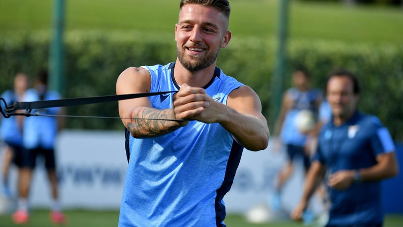 Lazio, Milinkovic in gruppo: Inzaghi sorride