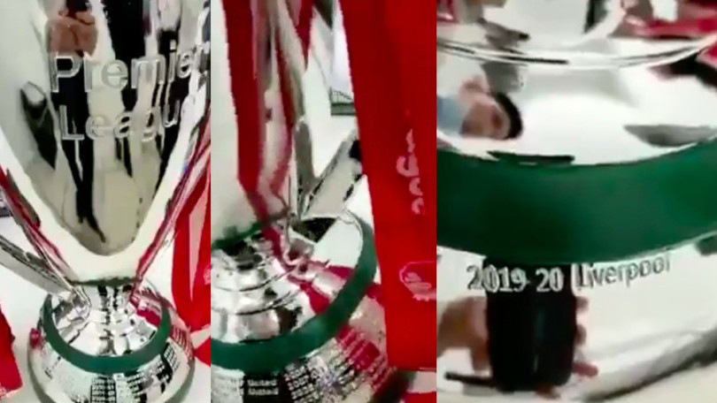 Liverpool, nome già inciso sul trofeo della Premier League
