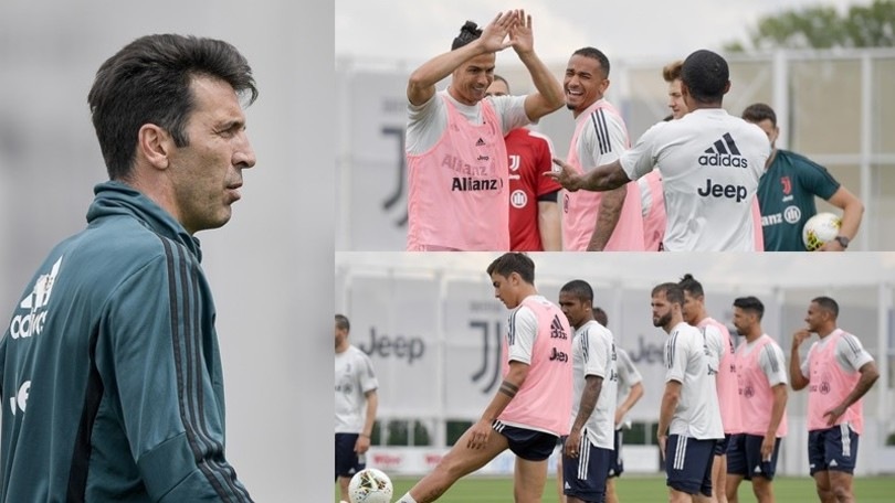 Juve, Buffon e Cristiano Ronaldo a caccia di record. Dybala scalda il mancino