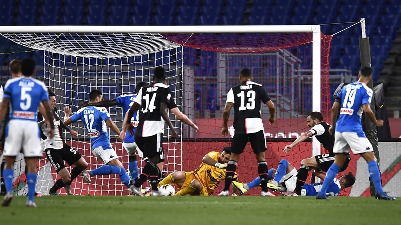 Napoli-Juve 0-0 (4-2 d.c.r), il tabellino