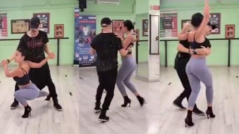 Lady Ronaldo mostra le sue abilità con la salsa
