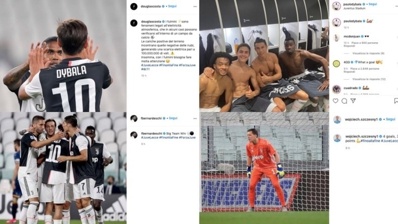 Festa Juve sui social: Douglas Costa in versione professore