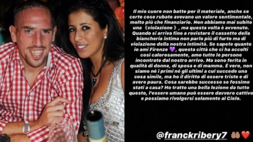Ribery, anche la moglie sotto choc: duro attacco sui social