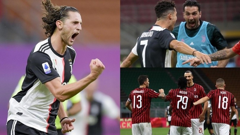 Capolavoro di Rabiot e Ronaldo, poi il buio. Il Milan rimonta la Juve