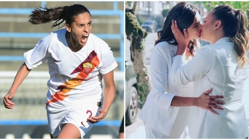 Andressa Alves si sposa, gli auguri della Roma femminile