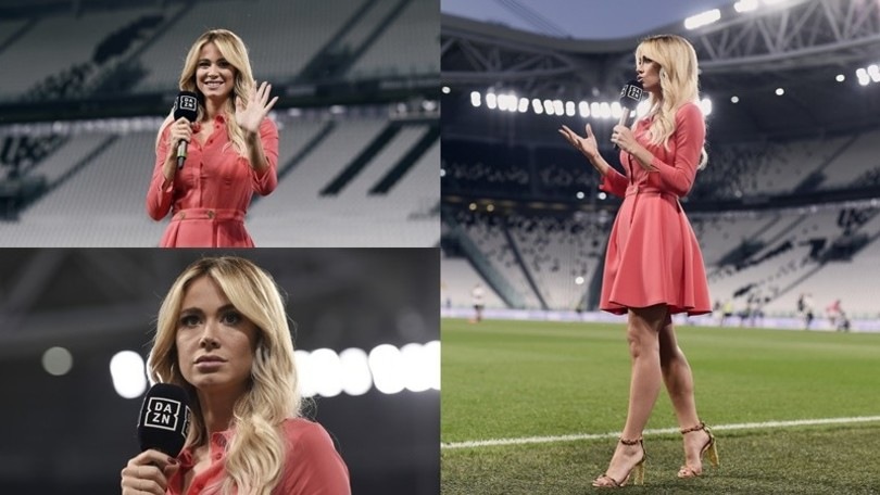 Diletta Leotta, che eleganza per Juve-Atalanta!