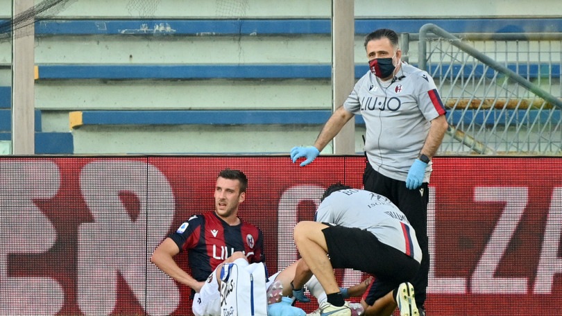 Bologna, Bani: stagione finita. Lesione al gemello mediale