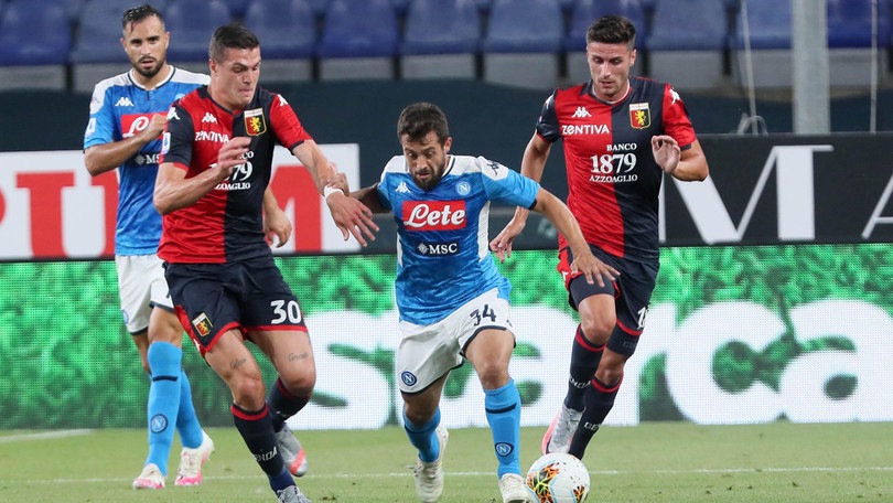Napoli, Younes ha lavorato a parte