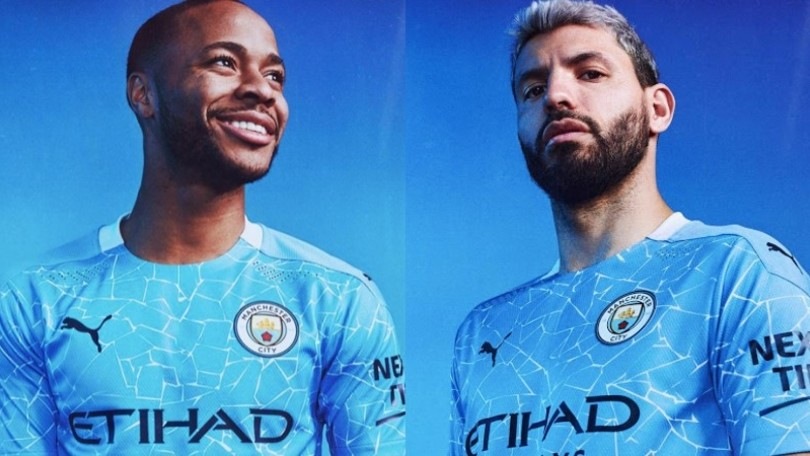 Manchester City, svelata la nuova maglia: è a mosaico