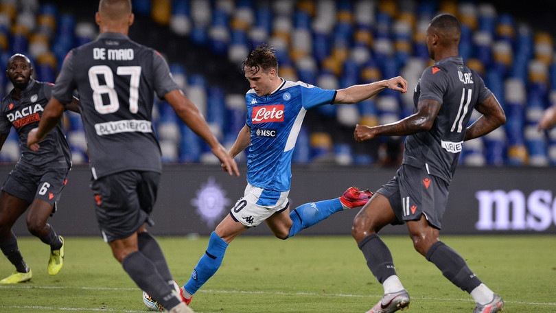 Napoli-Udinese 2-1, il tabellino
