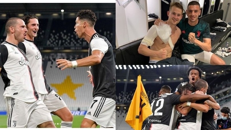Juve, Scudetto a un passo: la gioia sui social di Ronaldo e compagni