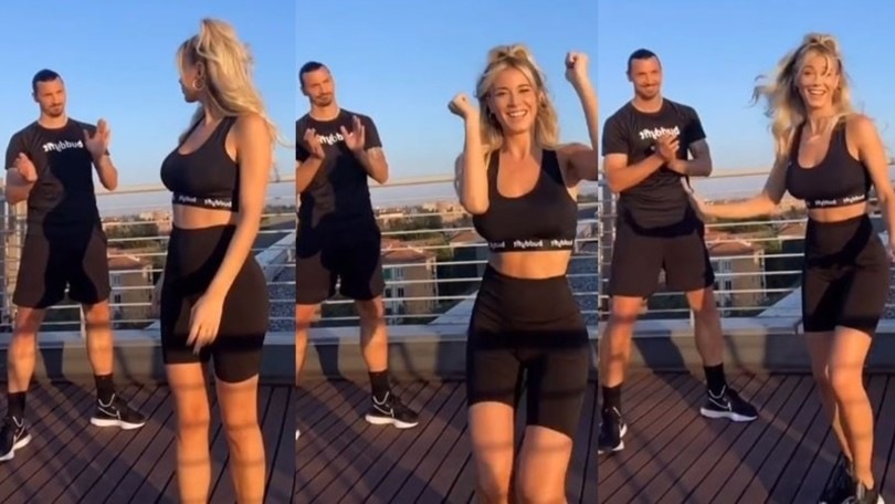 Diletta Leotta, nuovo balletto su TikTok ma da dietro spunta Ibrahimovic!