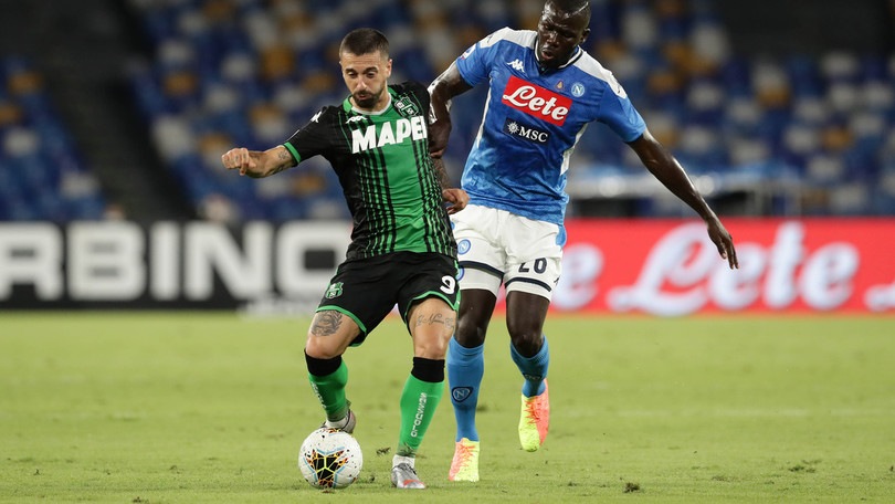 Napoli-Sassuolo 2-0, il tabellino
