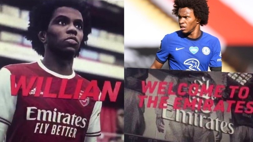 PES 21 anticipa Willian all'Arsenal? Sul videogame è già dei Gunners?