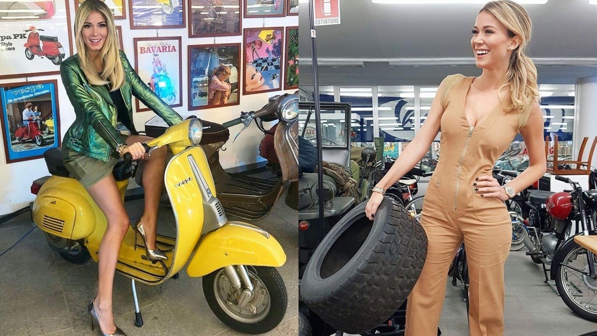 Diletta Leotta sale in sella: è sexy anche in Vespa! FOTO