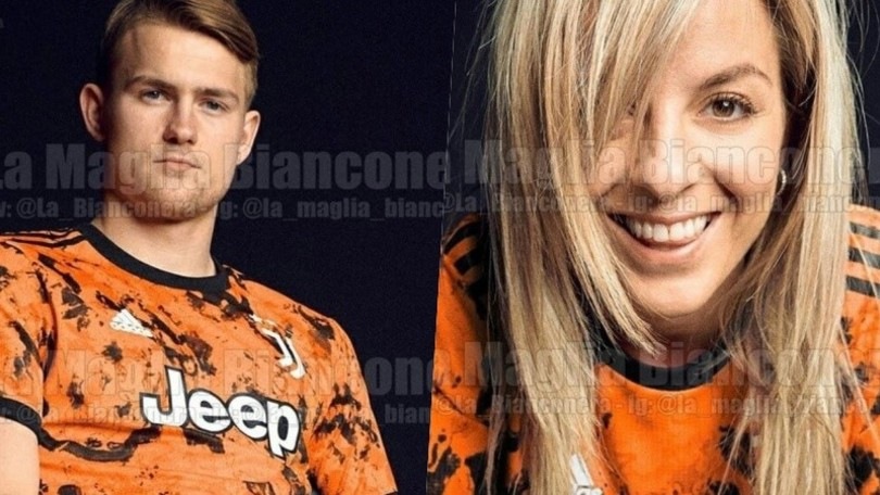 Juve, terza maglia orange: De Ligt "gioca in casa"