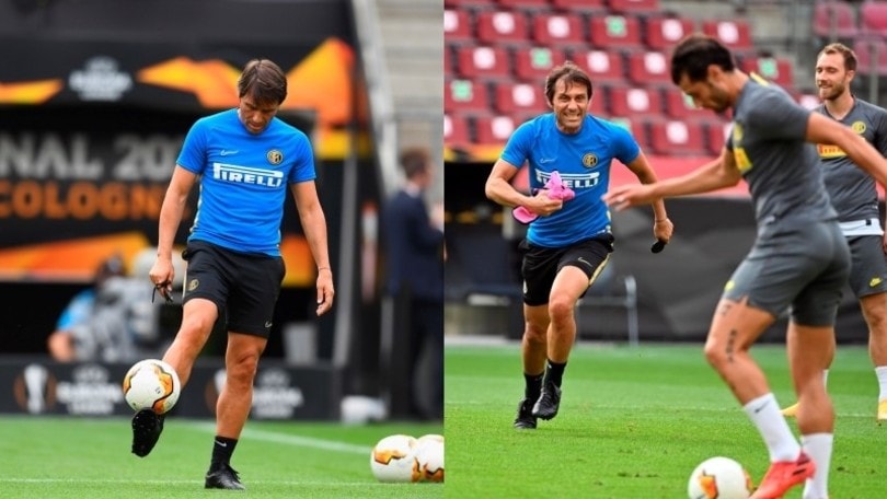 Inter, Conte sorride e torna… calciatore