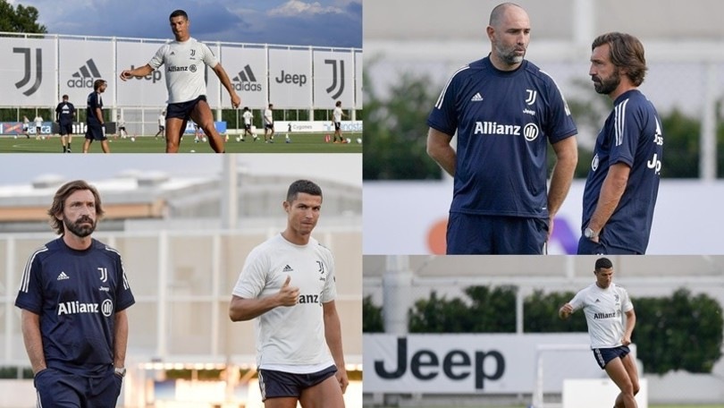 Juve, al via la nuova stagione: tra Pirlo e Ronaldo è subito feeling