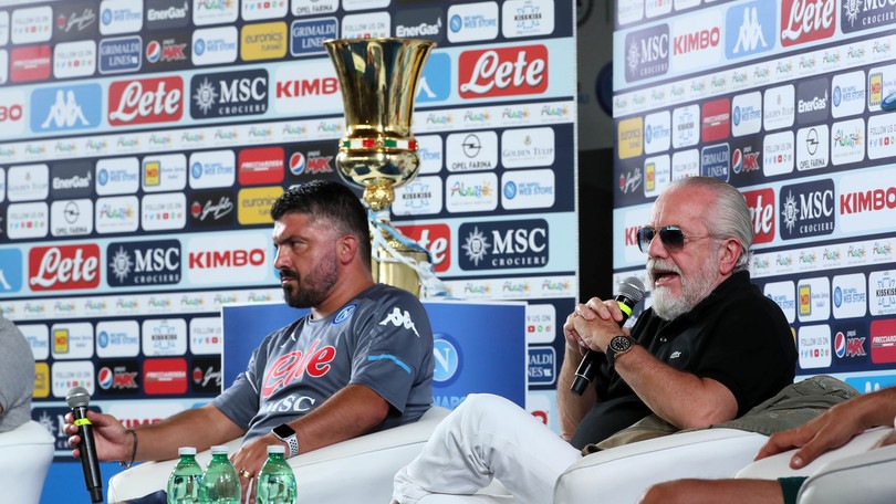 De Laurentiis: "Troppi avvoltoi sui giocatori del Napoli". E Gattuso: "Siamo forti!"