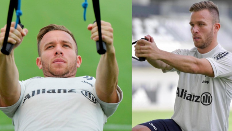 Arthur, che concentrazione in allenamento con la Juve