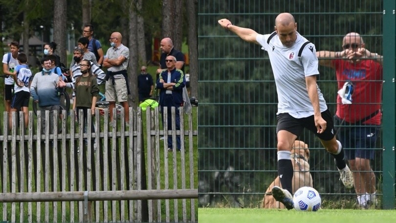 Bologna, quanti tifosi a Pinzolo. Palacio scalda il sinistro