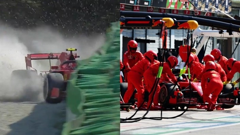 Monza amara per le Ferrari, fuori sia Vettel che Leclerc