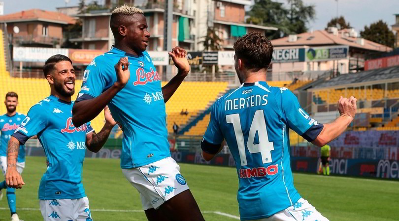 Parma-Napoli 0-2: Mertens e Insigne in gol, show di Osimhen