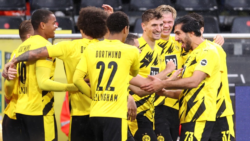 Emre Can e Haaland trascinano il Dortmund, Schick segna: pari per il Leverksuen