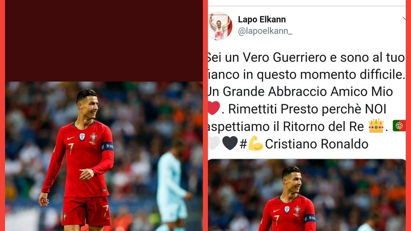 Lapo Elkann: "Cristiano Ronaldo guerriero vero. Rimettiti presto, ti aspettiamo"