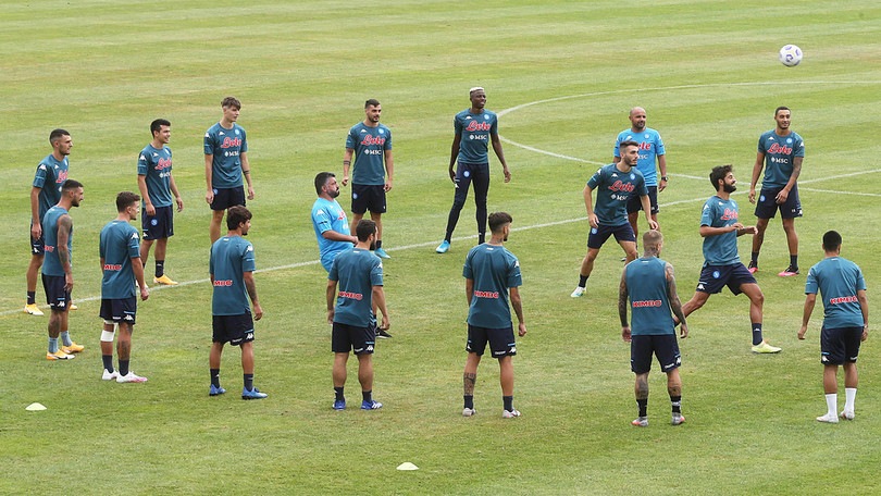 Napoli, ultimo allenamento per la sfida contro il Benevento