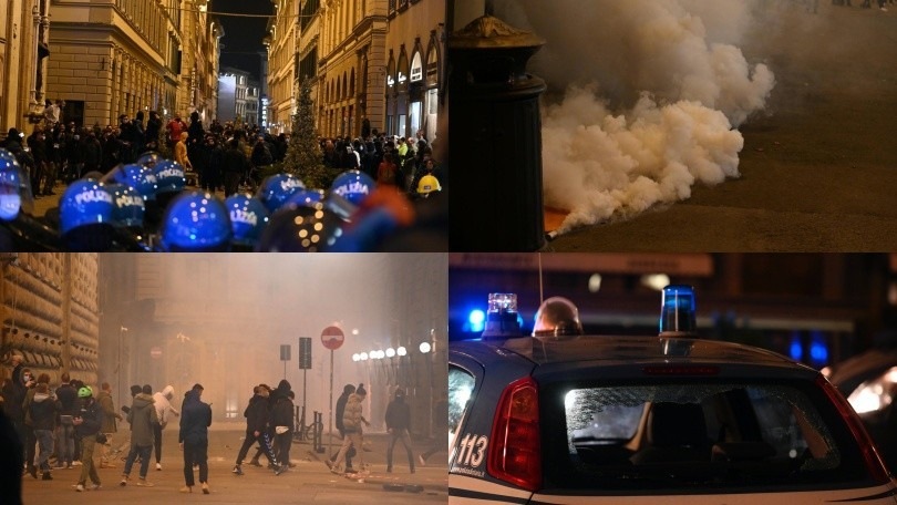 Firenze, proteste contro il nuovo Dpcm: scontri tra Polizia e manifestanti