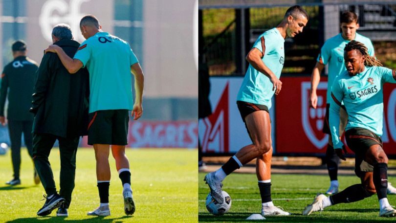 Portogallo, Cristiano Ronaldo a colloquio con Santos