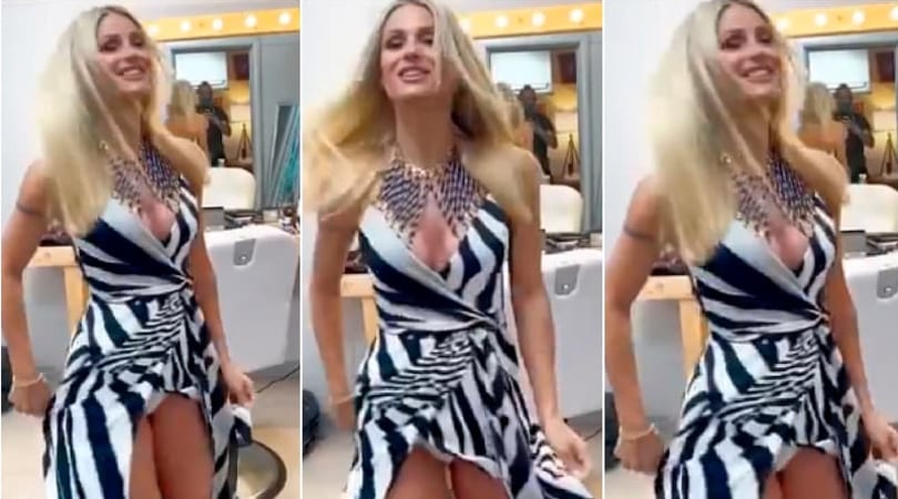 Michelle Hunziker in camerino: c'è un particolare che non è sfuggito ai social
