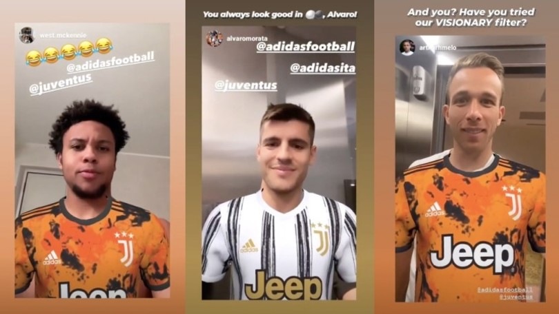 Morata e non solo: il filtro della Juve spopola su Instagram