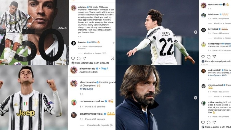 Festa Juve sui social. E Cristiano Ronaldo guarda già agli 800 gol