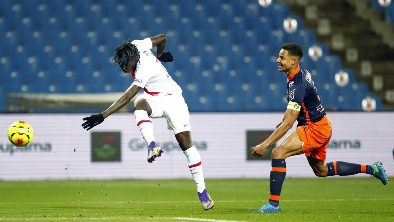 Kean, che gol! Il Psg vince lo scontro diretto con il Montpellier