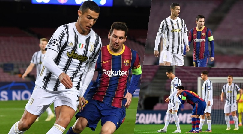 Ronaldo strappa il pallone a Messi: ecco la sequenza