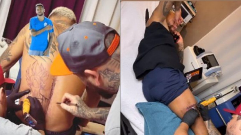 Clamoroso Neymar, il nuovo tatuaggio è Goku di Dragonball