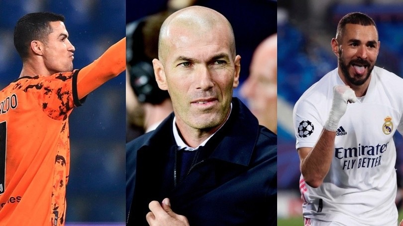 Zidane: "Cristiano Ronaldo-Benzema? Uno fa solo gol, l'altro no"
