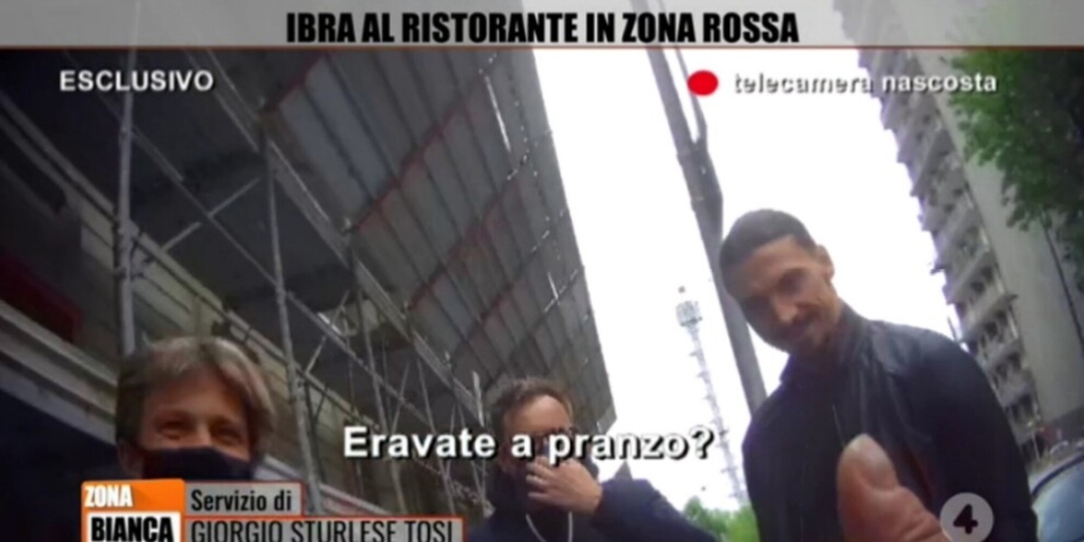 Ibrahimovic: "Non ho violato la zona rossa, non ero a pranzo"