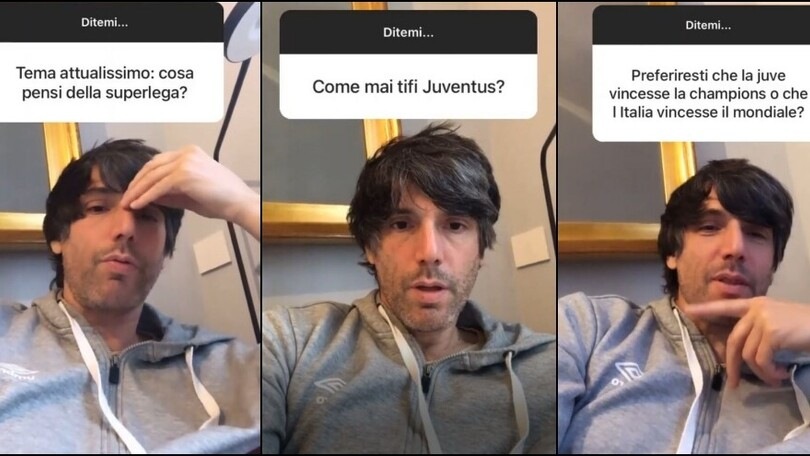 Juve, Champions e Superlega: Bugo controcorrente su Instagram